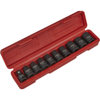 Sealey Impact TRX-Star* Female Socket Set 10pc 1/2"Sq Drive AK2301