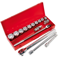 Sealey Socket Set 17pc 3/4"Sq Drive WallDrive Metric AK2597