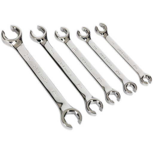 Sealey Flare Nut Spanner Set 5pc Metric AK2651 Sealey - Town Tools 