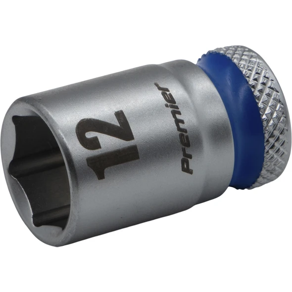 Sealey 3/8"Dr Walldrive Socket 12mm (Blue Coded Ring)