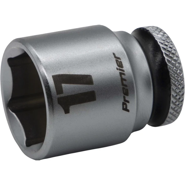 Sealey 3/8"Dr Walldrive Socket 17mm (Black Coded Ring)
