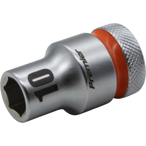 Sealey 1/2"Dr Walldrive Socket 10mm (Orange Coded Ring)