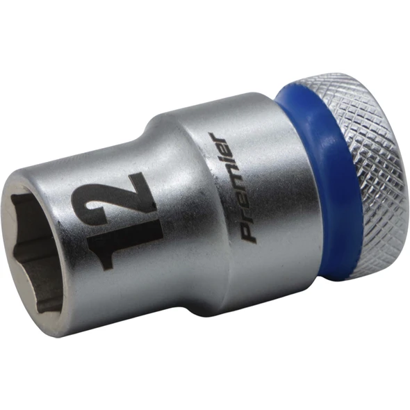 Sealey 1/2"Dr Walldrive Socket 12mm (Blue Coded Ring)