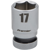 Sealey 1/2"Dr Walldrive Socket 17mm (Black Coded Ring) AK2661-08