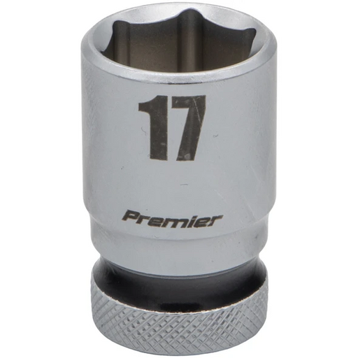 Sealey 1/2"Dr Walldrive Socket 17mm (Black Coded Ring)