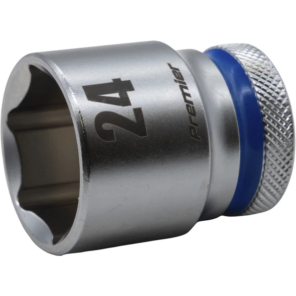 Sealey 1/2"Dr Walldrive Socket 24mm (Blue Coded Ring)