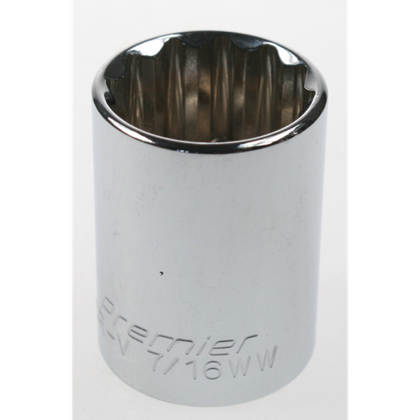 Sealey Socket 1/2"dr (whitworth) 7/16" (12pt)