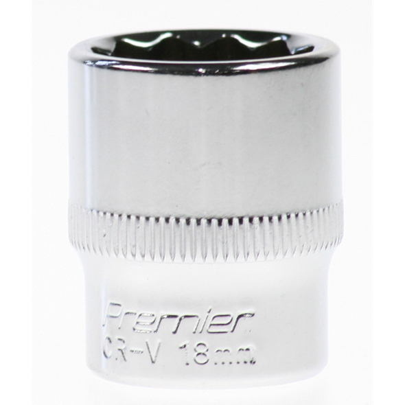 Sealey Socket 3/8"dr 18mm(12pt)