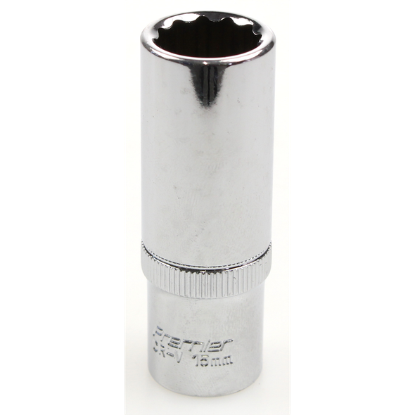 Sealey Socket 3/8"dr 15mm(deep) (12pt)