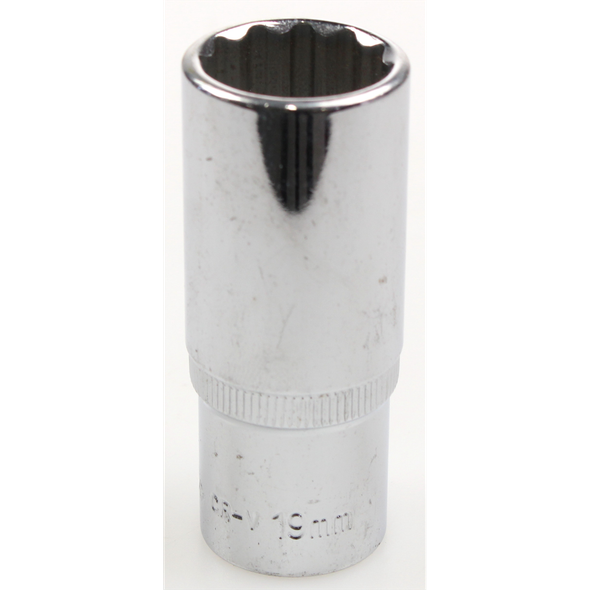 Sealey Socket 3/8"dr 19mm(deep) (12pt)