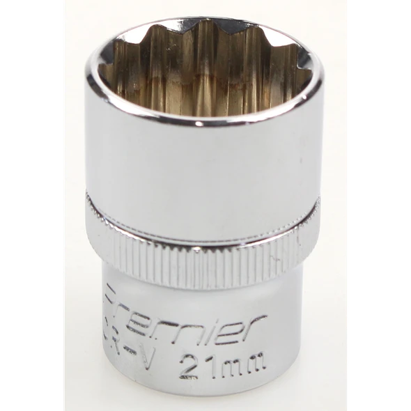 Sealey Socket 1/2"dr 21mm (12pt)