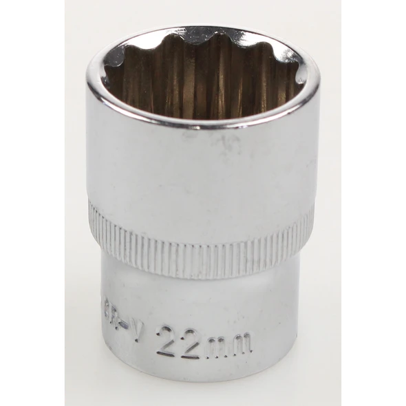 Sealey Socket 1/2"dr 22mm (12pt)