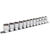 Sealey Socket Set 12pc 1/2"Sq Drive 12pt WallDrive Metric AK2684