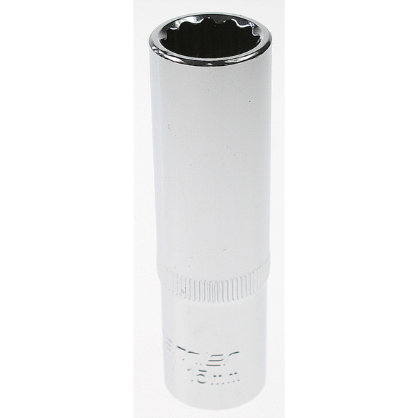 Sealey Socket 1/2"sq dr 15mm deep (12pt)