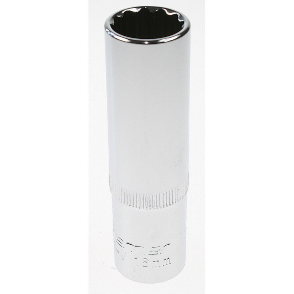 Sealey Socket 1/2"sq dr 16mm deep (12pt)