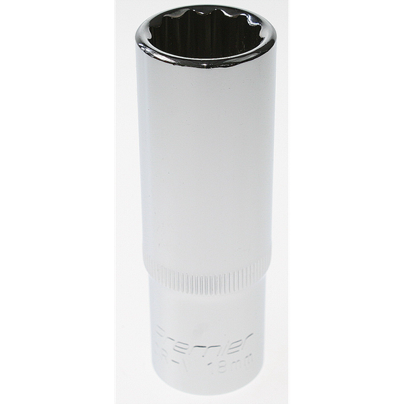Sealey Socket 1/2"sq dr 18mm deep (12pt)