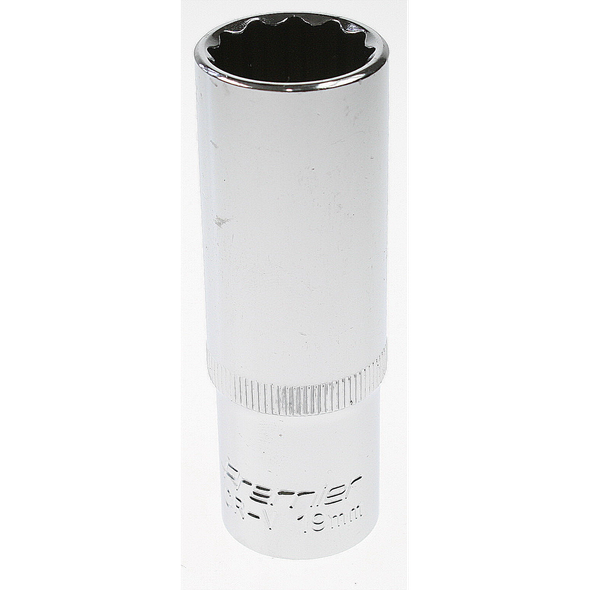 Sealey Socket 1/2"sq dr 19mm deep (12pt)