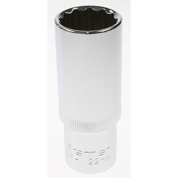 Sealey Socket 1/2"sq dr 22mm deep (12pt)