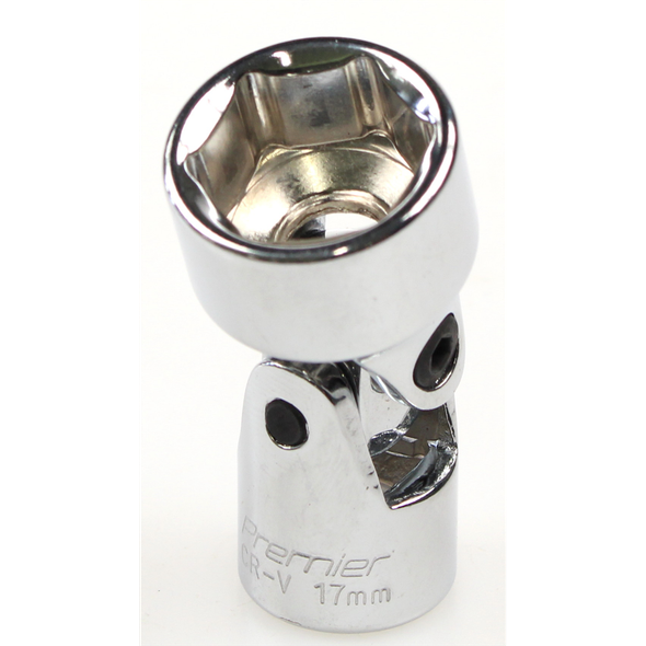 Sealey Universal joint socket 3/8"dr 17mm (6pt)
