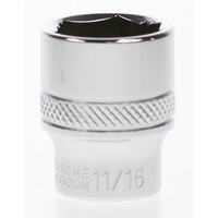 Sealey Socket 3/8"dr 11/16" 'total lok-on' (6pt) AK2740.07