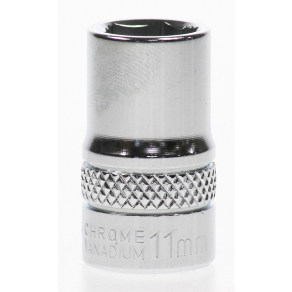 Sealey Socket 3/8"dr 11mm 'total lok-on' (6pt)