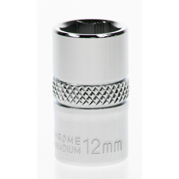 Sealey Socket 3/8"dr 12mm 'total lok-on' (6pt)