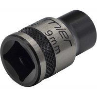 Sealey Socket 3/8"Dr 9mm 'Total Lock-On' (6pt) 'Black Series' AK2741B.02