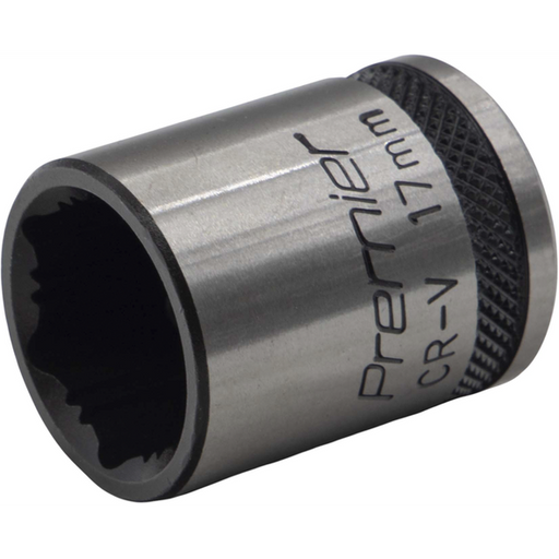 Sealey Socket 3/8"Dr 17mm 'Total Lock-On' (6pt) 'Black Series'