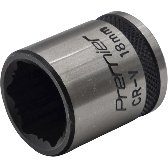 Sealey Socket 3/8"Dr 18mm 'Total Lock-On' (6pt) 'Black Series'