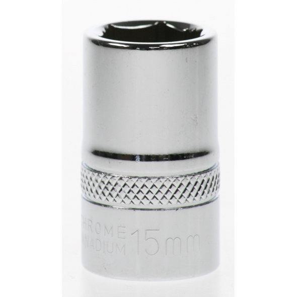 Sealey Socket 1/2"dr 15mm 'total lok-on' (6pt)
