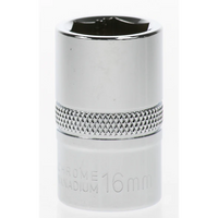 Sealey Socket 1/2"dr 16mm 'total lok-on' (6pt) AK2742.07