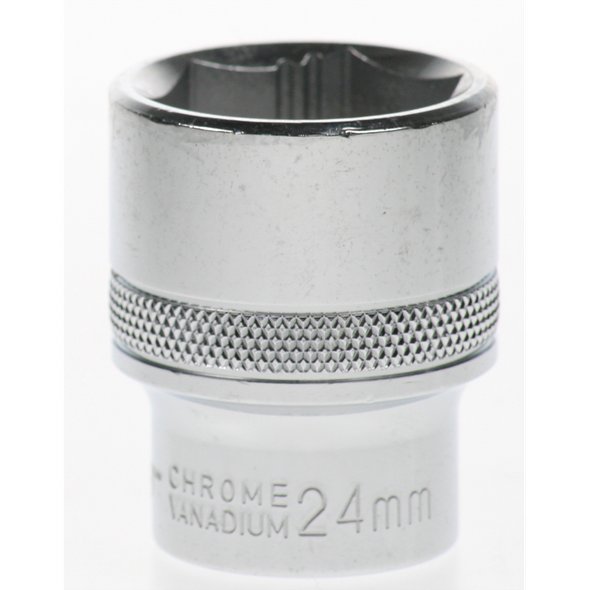 Sealey Socket 1/2"dr 24mm 'total lok-on' (6pt)