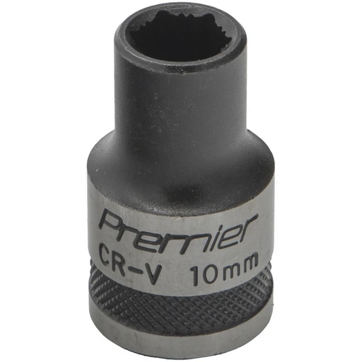 Sealey Socket 1/2"Dr 10mm 'Total Lock-On' (6pt) 'Black Series'
