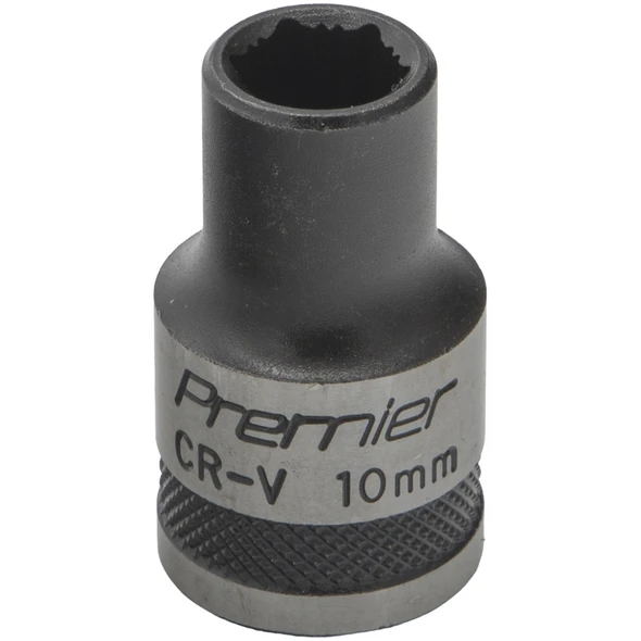 Sealey Socket 1/2"Dr 10mm 'Total Lock-On' (6pt) 'Black Series'