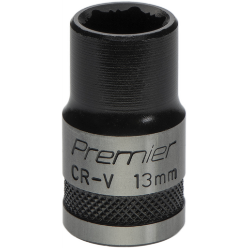 Sealey Socket 1/2"Dr 13mm 'Total Lock-On' (6pt) 'Black Series'