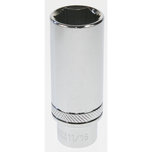 Sealey Socket 3/8"sq dr 11/16" deep lock-on 6pt imperial