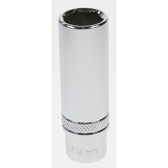Sealey Socket 3/8"sq dr 14mm deep lock-on 6pt