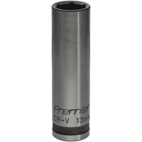 Sealey Deep Socket 3/8"Dr 13mm 'Total Lock-On' (6pt) 'Black Series' AK2744B.06