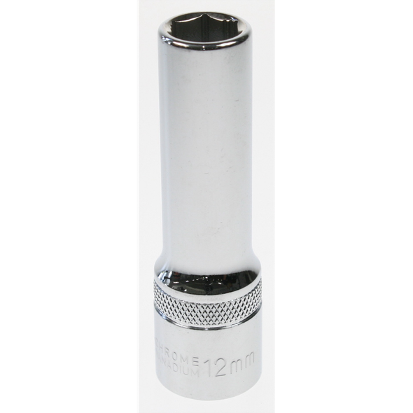 Sealey Socket 1/2"sq dr 12mm deep lock-on 6pt
