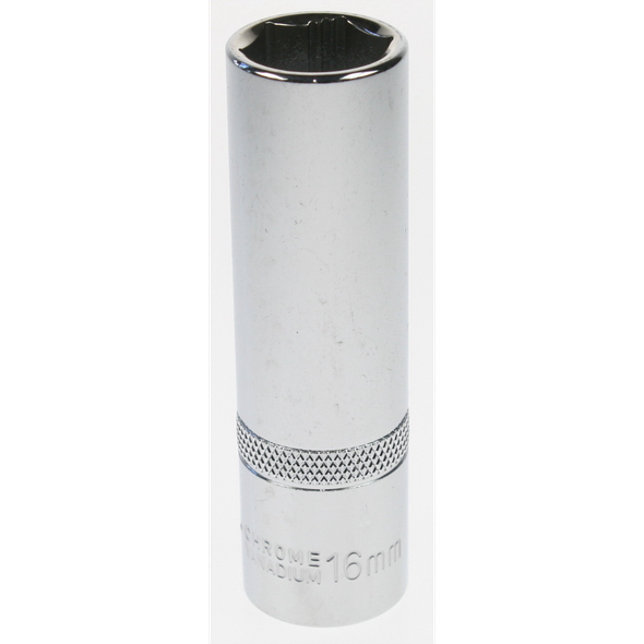 Sealey Socket 1/2"sq dr 16mm deep lock-on 6pt