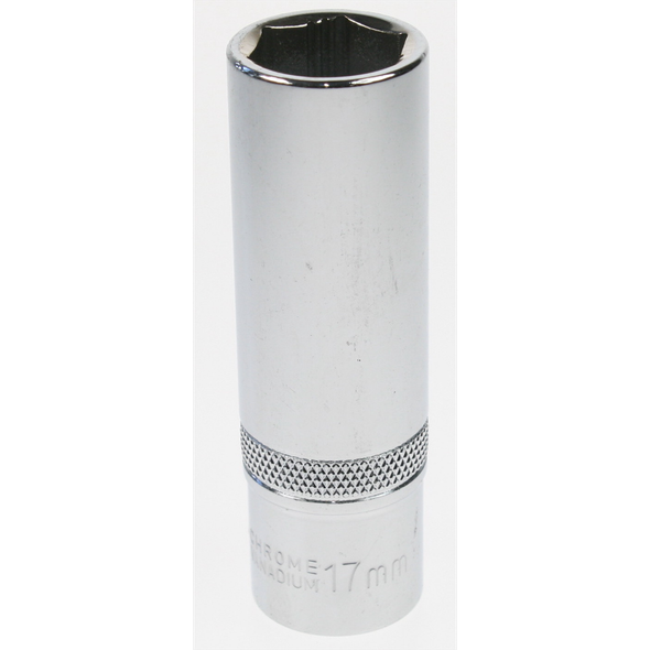 Sealey Socket 1/2"sq dr 17mm deep lock-on 6pt