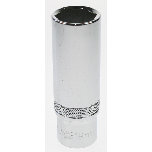 Sealey Socket 1/2"sq dr 19mm deep lock-on 6pt