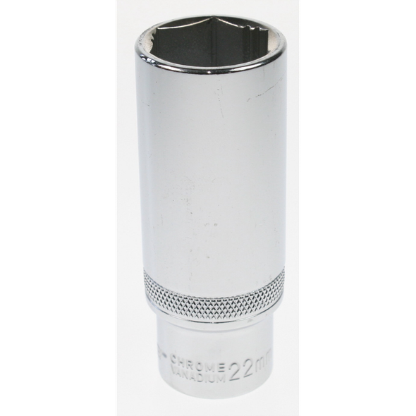 Sealey Socket 1/2"sq dr 22mm deep lock-on 6pt