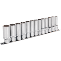 Sealey Socket Set 13pc 1/2"Sq Drive Deep Lock-Onï 6pt Metric AK2745