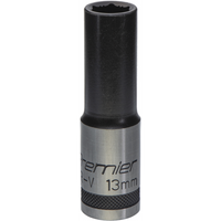 Sealey Deep Socket 1/2"Dr 13mm 'Total Lock-On' (6pt) 'Black Series' AK2745B.04