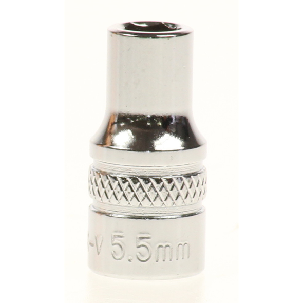 Sealey Lock-on socket 5.5mm 1/4"sq dr (6pt)