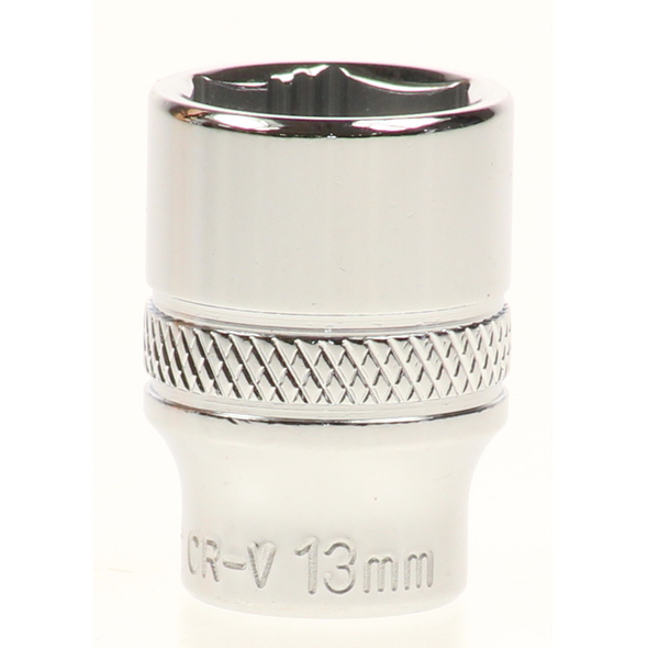 Sealey Lock-on socket 13mm 1/4"sq dr (6pt)