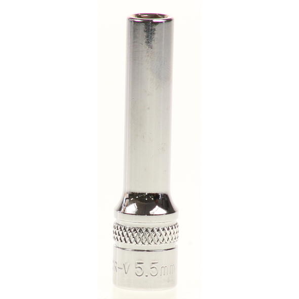 Sealey Lock-on socket 'deep' 5.5mm 1/4"sq dr (6pt)