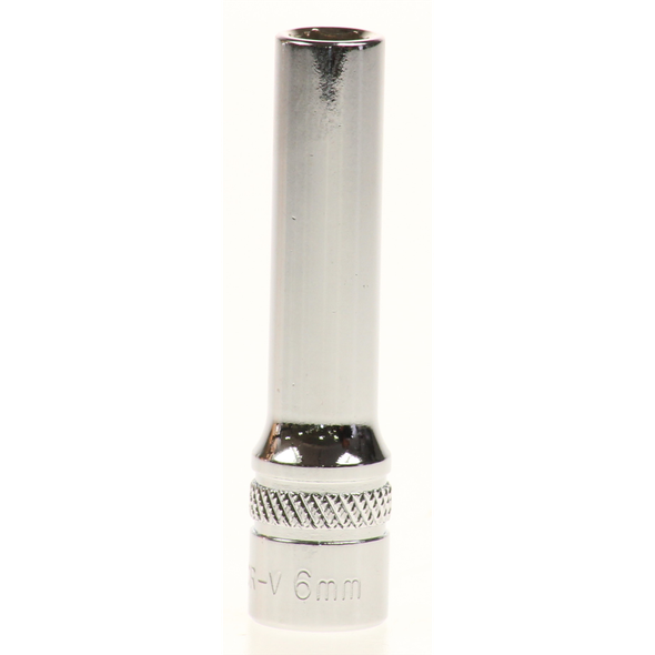 Sealey Lock-on socket 'deep' 6mm 1/4"sq dr (6pt)