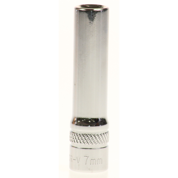 Sealey Lock-on socket 'deep' 7mm 1/4"sq dr (6pt)